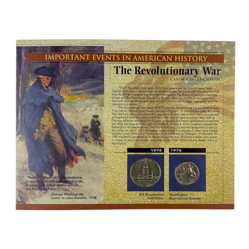 Important Events in American History: The Revolutionary War Coin Collection 1976